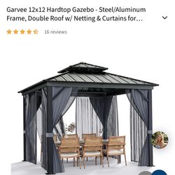 GAZEBO Hard Top 12 X 12, GARVEE , New In The Box 