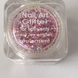 Pink Nail Art Glitter