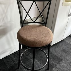 Two Swirling Bar Stools 