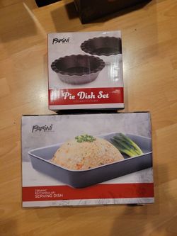 Pie Dish Set & Serving Dish - New