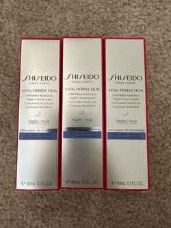 Shiseido Vital Perfection LiftDefine Radiance Night Concentrate 40mL — Brand New Sealed
