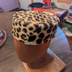 Leopard Skin Pillbox Hat Bob Dylan Approved 