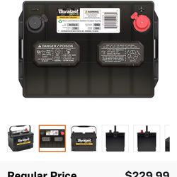 Duralast gold car battery