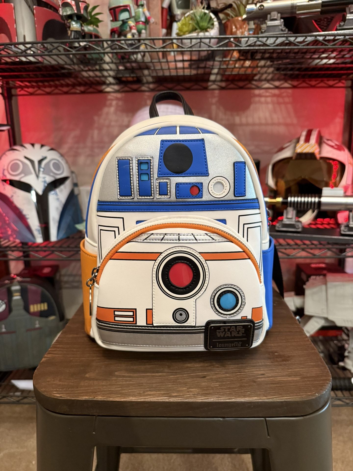 PRICE IMPROVEMENT!! Loungefly Star Wars R2D2 and BB8 Light Up Cosplay ...