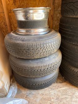 3 tires 4 rims for Lowrider cars