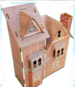 Vintage Rare Cardboard 28"X 22" DOLL HOUSE 1960'S or 1970's Nice!