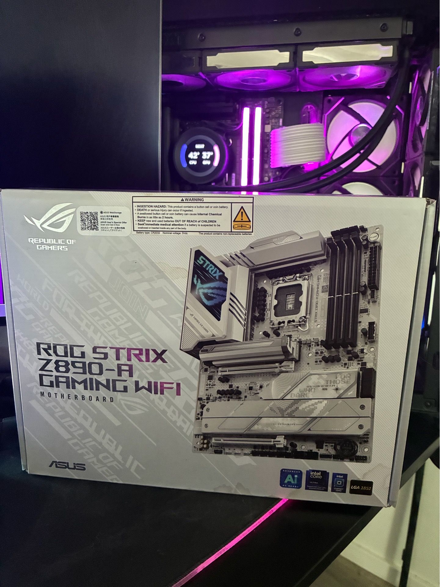 Asus rog strix z890-a gaming wifi motherboard