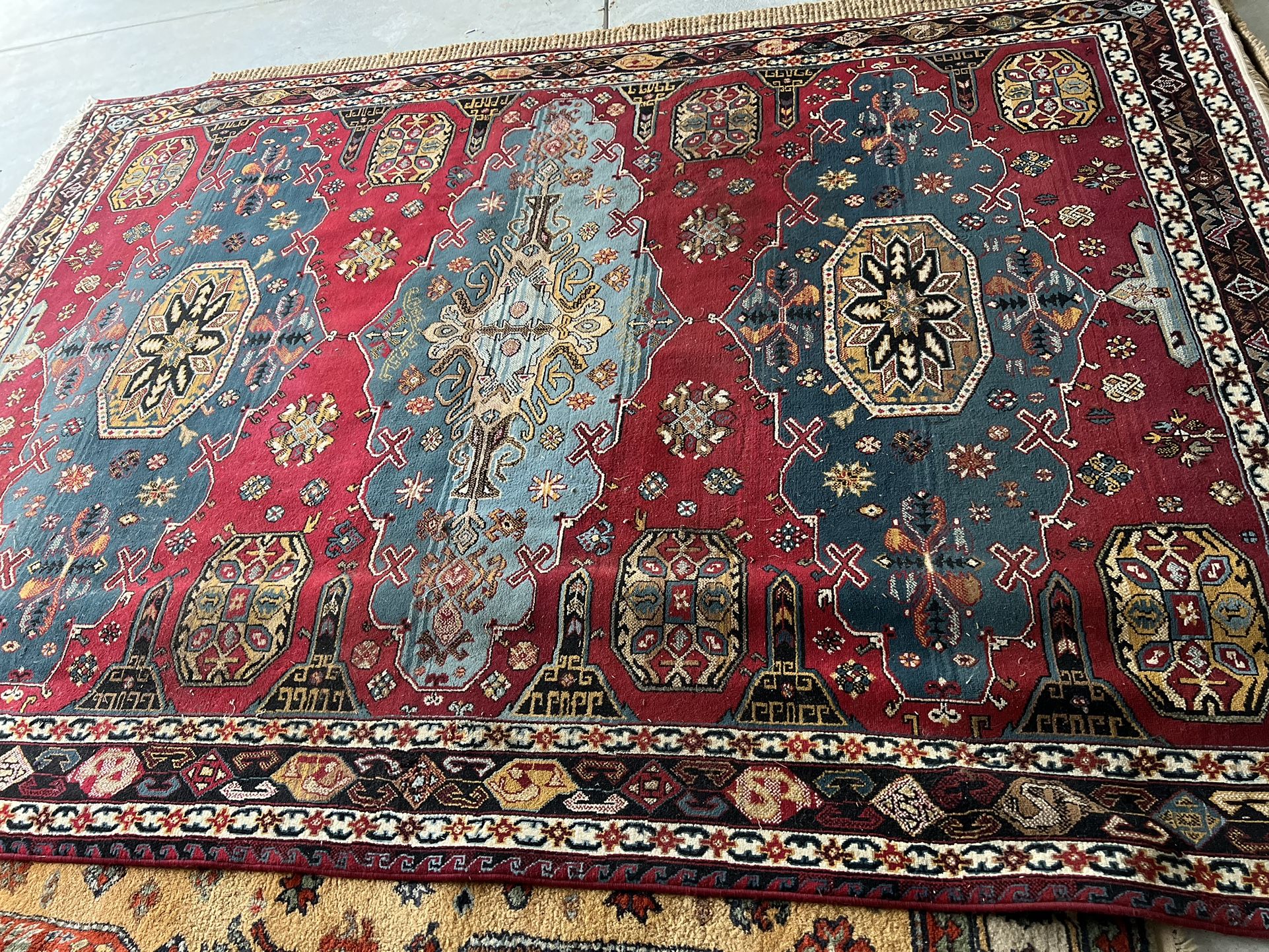 Oriental Design ,100%wool. 8x11