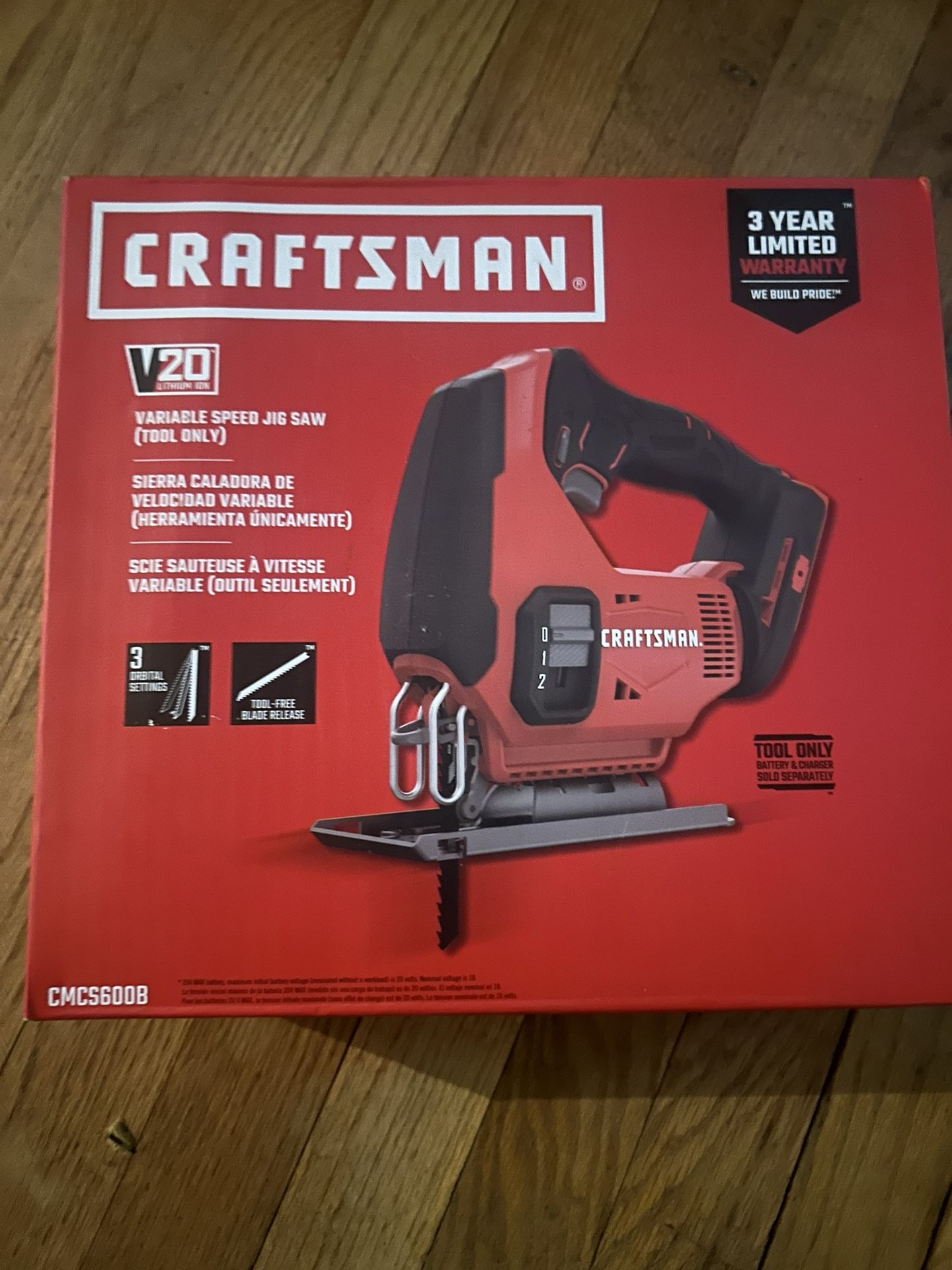 Craftsman Variable 20v Jigsaw