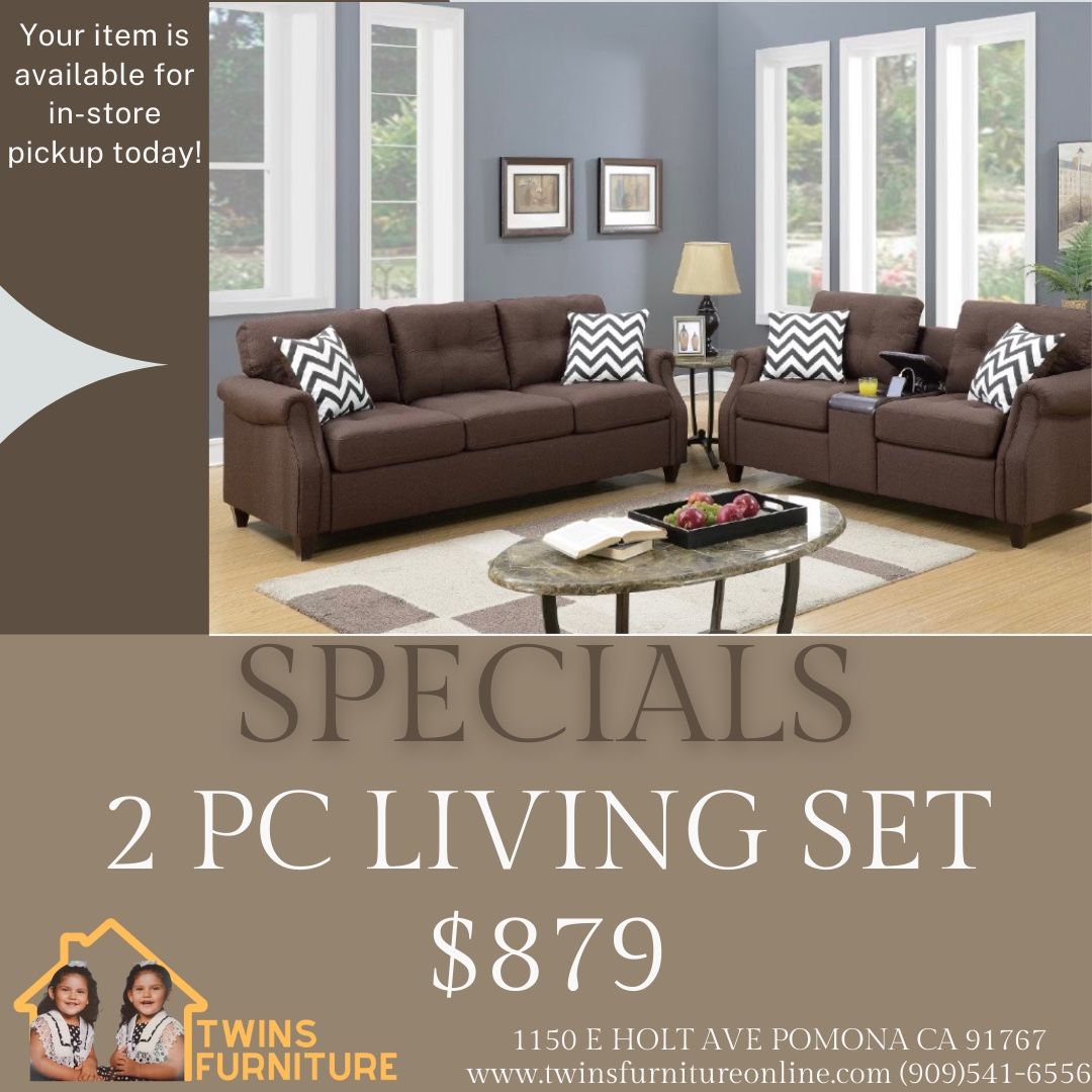 2 Pc Sofa And Loveseat ( Available For Same Day Pick Up Or Delivery ) for Sale in Pomona, CA