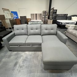Gray Pull Out Sofa Bed 