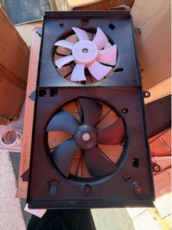 JDMSPEED DUAL RADIATOR AND CONDENSER FAN FOR 2003-2007 HONDA ACCORD 2.4L HO3115121