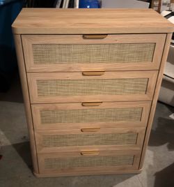 41” tall 5 drawer bedroom dresser