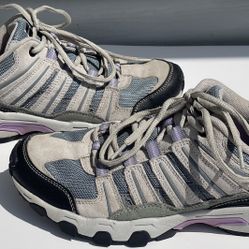Women's Fila Trail/Hiking Sneakers Size 10 -Grey Purple Blue-Used