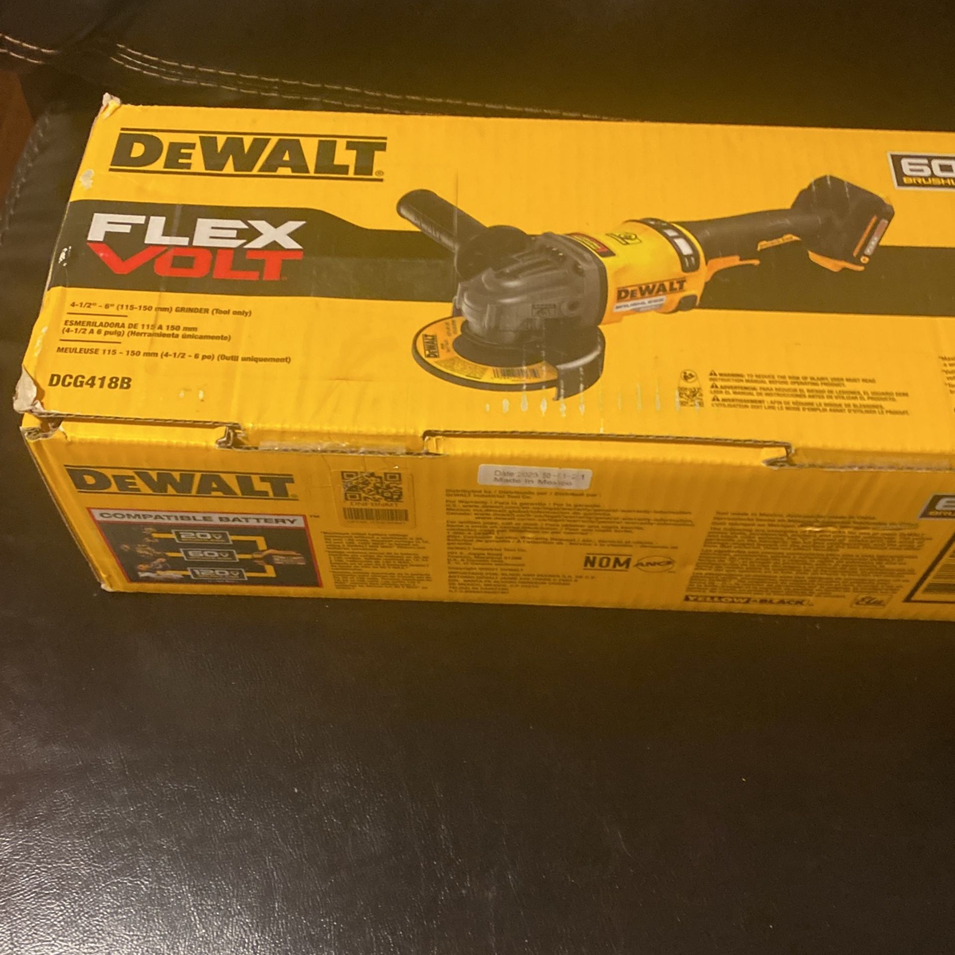 New Dewalt Flex Volt Grinder Tool Only