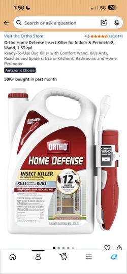 NEW UNOPENED Ortho Home Defense Insect Killer with Comfort Wand