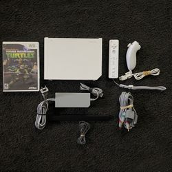 Nintendo WII with Ninja Turtle Game