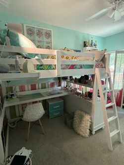 Full size Pottery Barn Loft Bed. Great condition