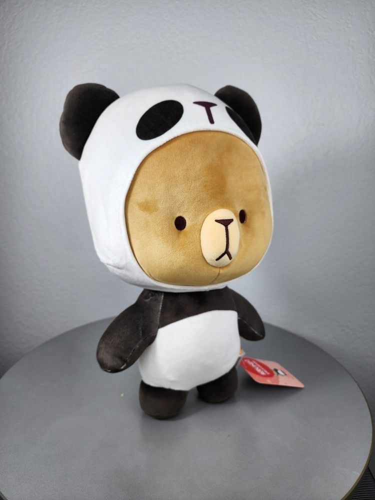 16" Milk Mocha Bear In Panda Costume Plush