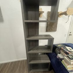 Weathered Grey Bookcase
