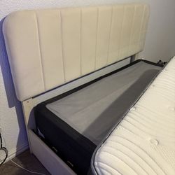 QUEEN  BED FRAME  WITH STORAGE 
