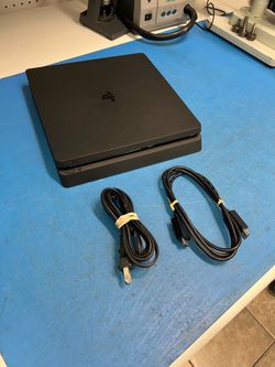 PS4 Slim 500GB Console w/ power and HDMI Cables