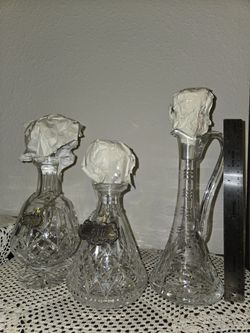Waterford Crystal Decanter Set, Perfect Condition.