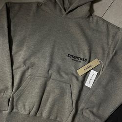 Dark oat essentials hoodie