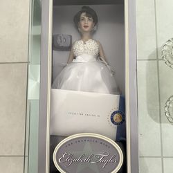 Elizabeth Taylor Vinyl Portrait Doll By The Franklin Mint