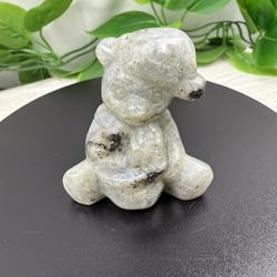 Crystal Labradorite Christmas Bear 