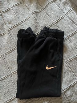 Nike Black Sweatpants with Gold Swoosh