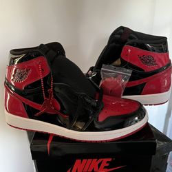Air Jordan 1 Patent Bred (Size 9.5)