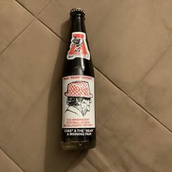 Coke Bottle 1981 Collectible “Bear Bryant” Alabama