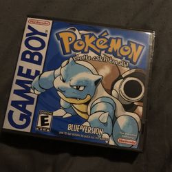 Pokémon Blue For Gameboy With Custom Hard Case