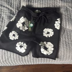 black denim tear shorts (OFFER)