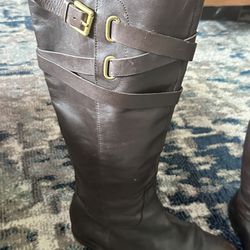 Coach Brown Leather Tall Boots 11