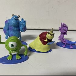 Disney Small Figures Monster Inc 2-3” PVC Disney Store