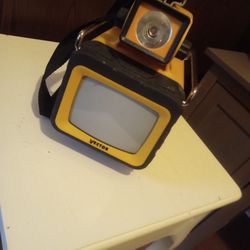 Vintage Vector Storm Tracker, Flashlight, Tv, Radio, Weather Radio 