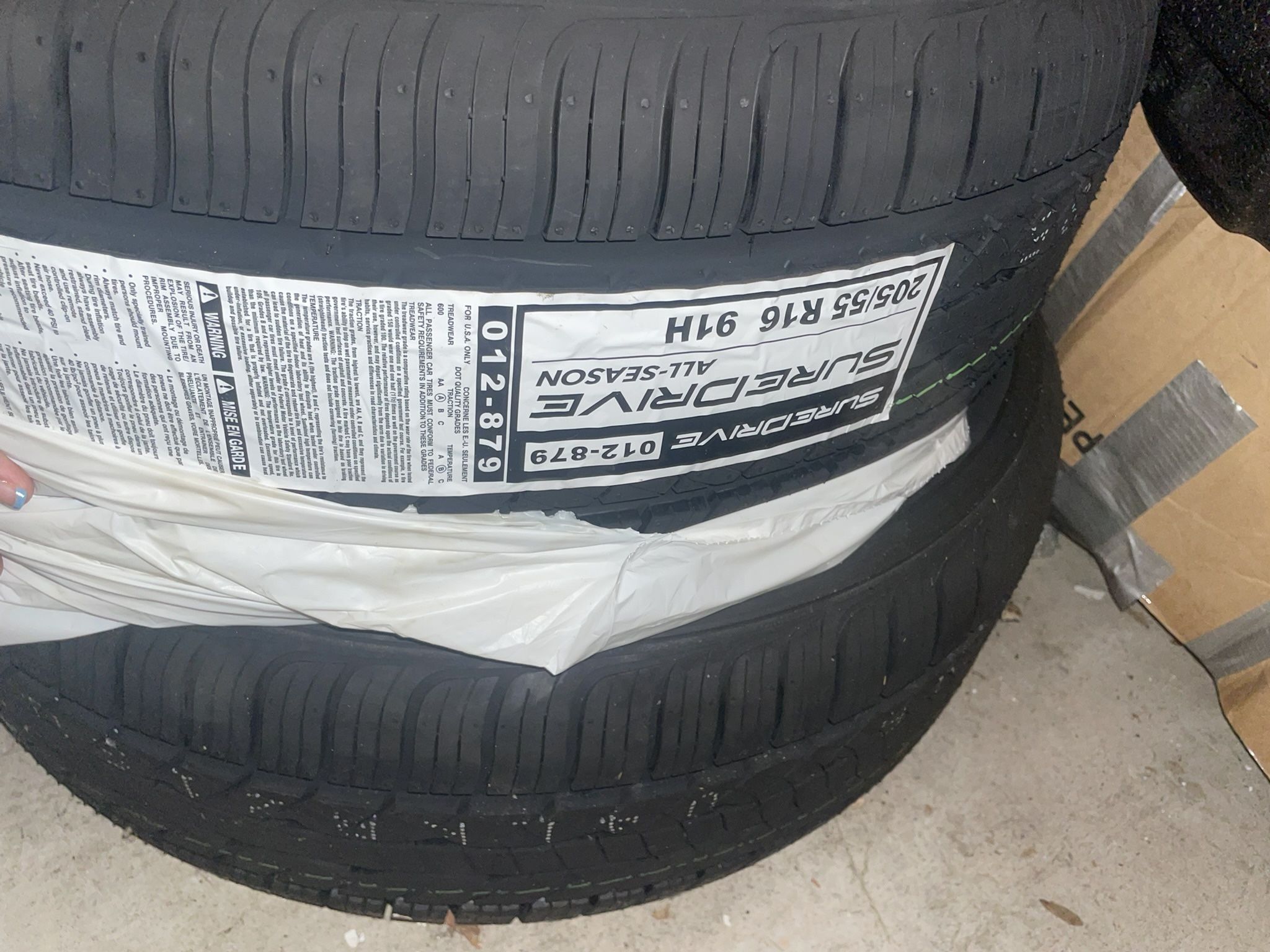 205/55R16 91H  2 Tires