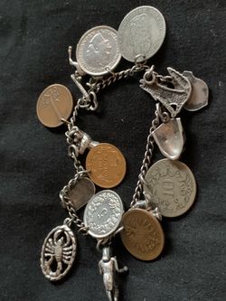 Coin bracelet with 1862 gold coin