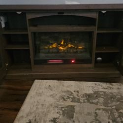 Electric Fireplace With Remote