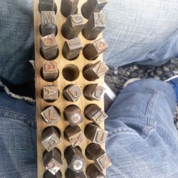 Alphabet Steel Punch set Oldschool Brand New 