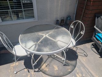 Patio table 4 chairs