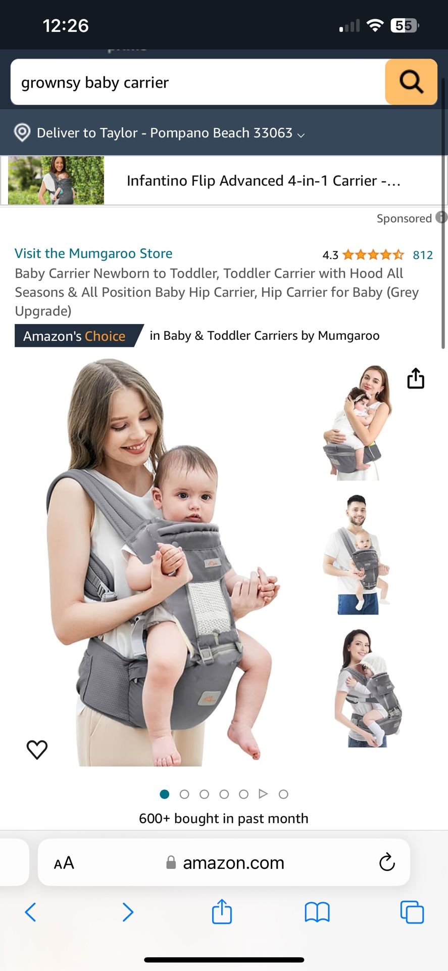 Grownsy Multifunction Baby Carrier 