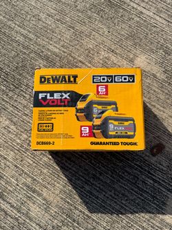 20V/60V MAX FLEXVOLT Lithium-Ion 9.0Ah Battery and 6.0Ah Battery (2 -Pack) $340