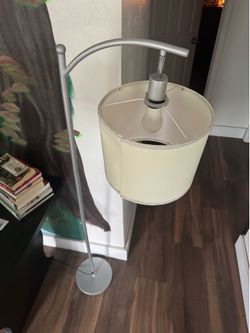 Silver Arched Floor Lamp