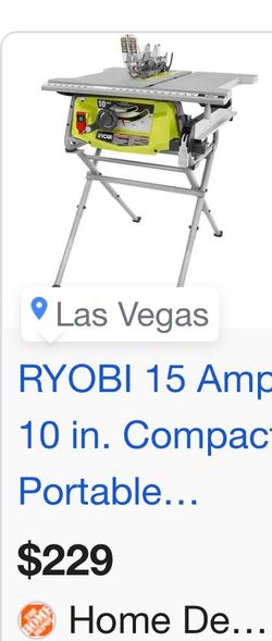 RYOBI 10” Table Saw – New in Box