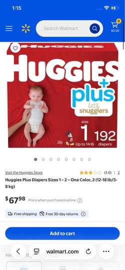 Huggies plus diapers