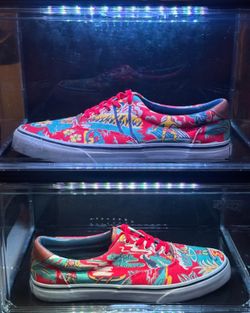 Size 10.5 Ralph Lauren Tropical Print Canvas Sneakers