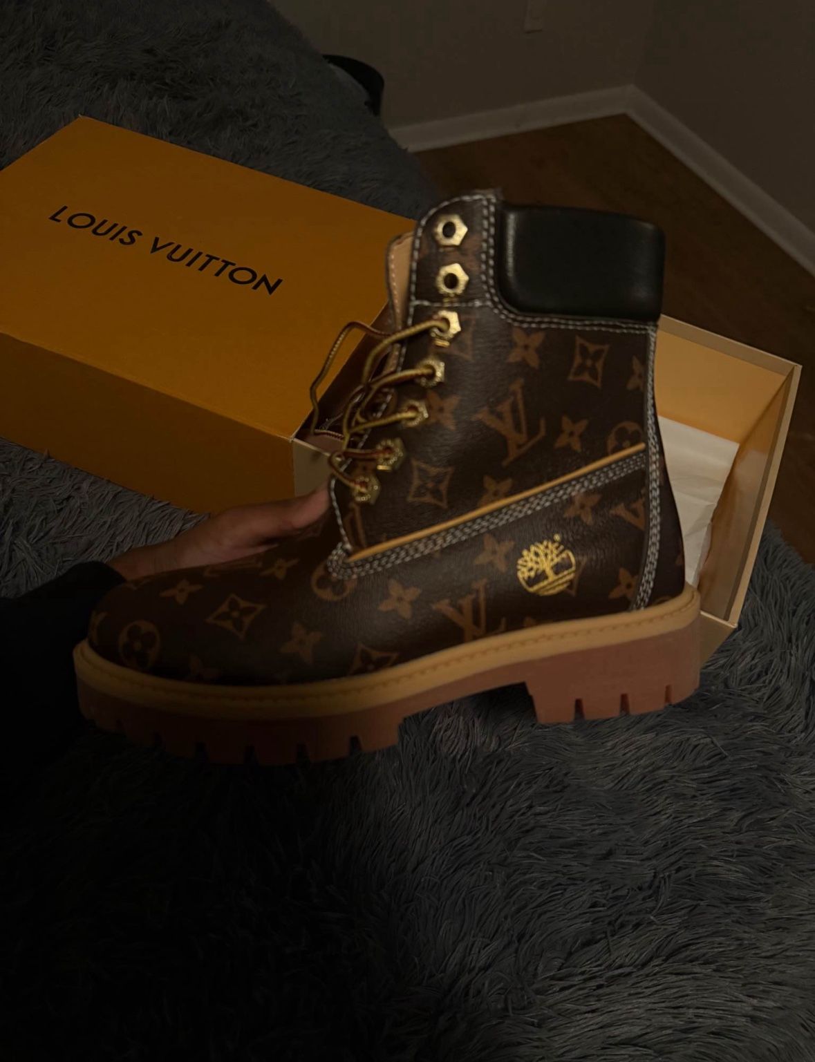 timb x lv boots